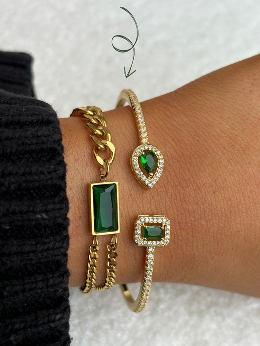 Bracelet Diamant Vert